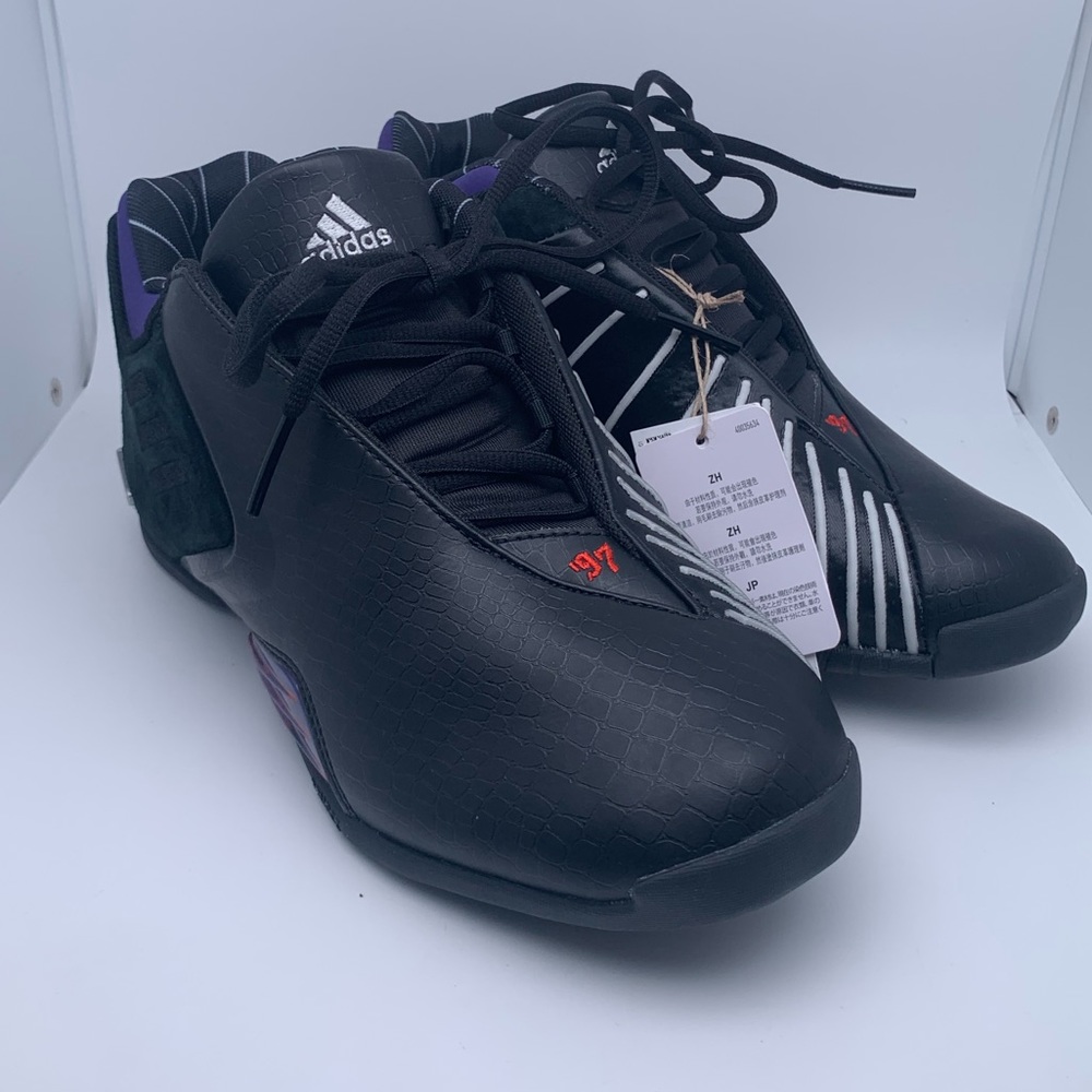 adidas TMAC 3 Restomod Raptors Black Purple 97 Basketball Sneakers GY2394 6.5